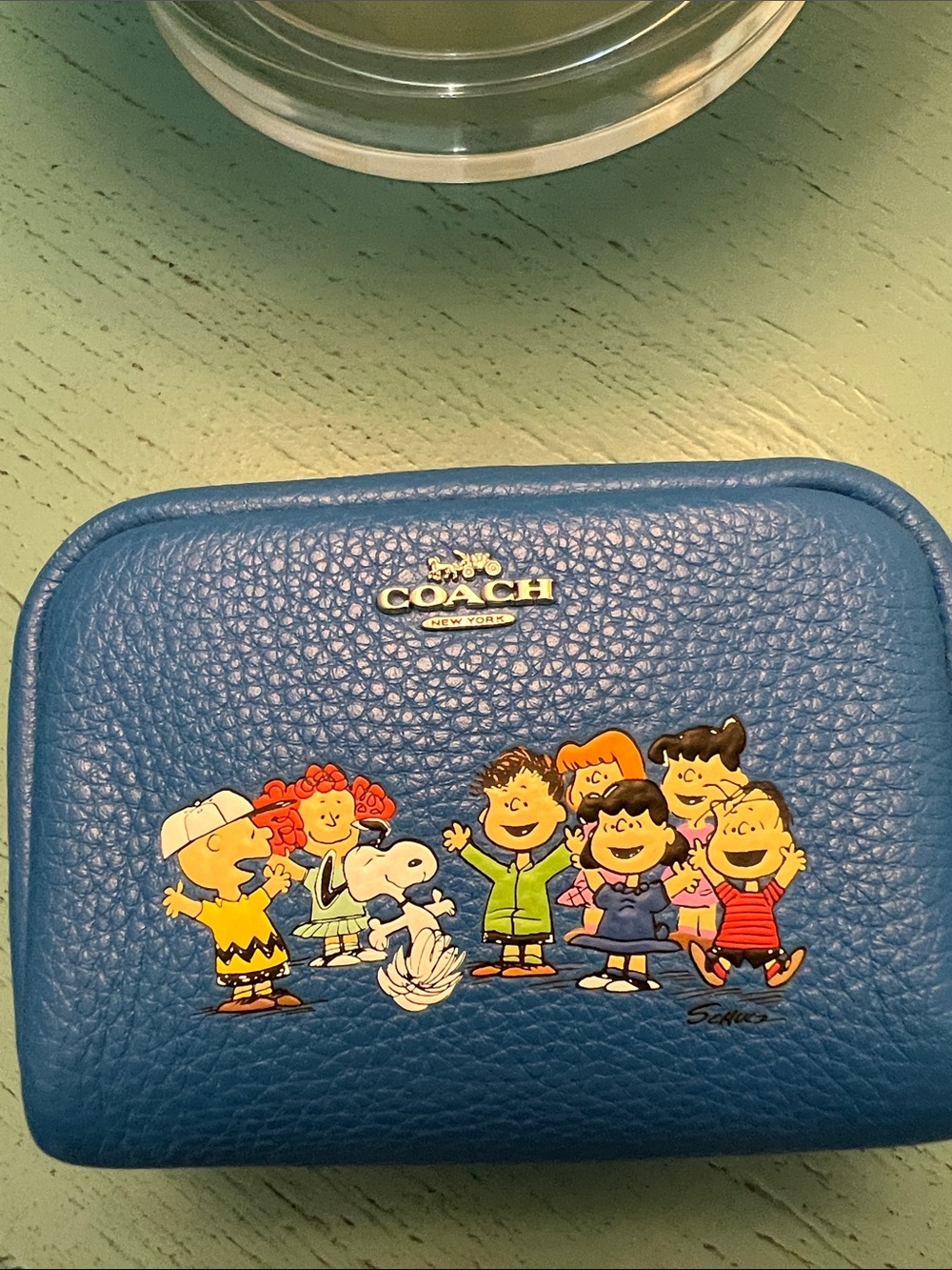 COACH Blue Peanuts Characters Kids Pouch - Picture 3 of 5